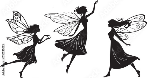 Fairy Silhouette Vector