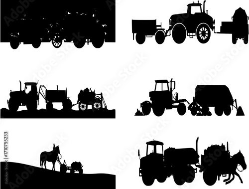 Agricultural silhouettes
