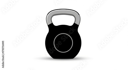 Kettlebell weight training fitness equipment strength exercise workout gym sport powerlifting equipment black