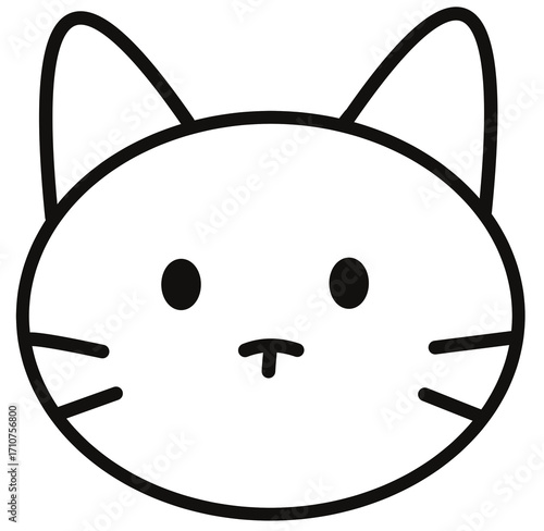 Playful cat character illustration digital art minimalist style cozy vibes