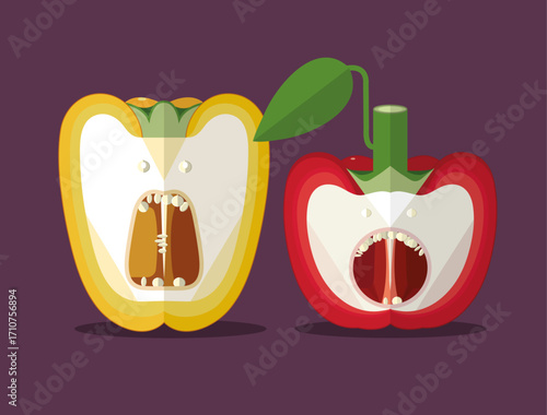 Sweet pepper duet