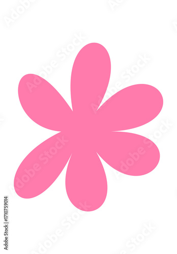 abstract flower illustration Pink background design PNG