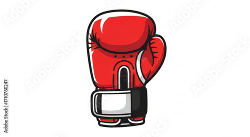 A red boxing glove, representing strength, combat, and the spirit of competition in the world of sports