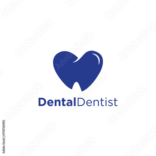 Dental Dentist Logo Vector Simple