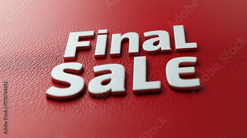 A vibrant red background features bold, white lettering announcing a 