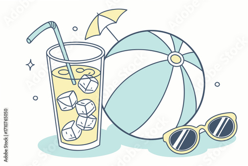 cocktail with a lemon and a cocktail