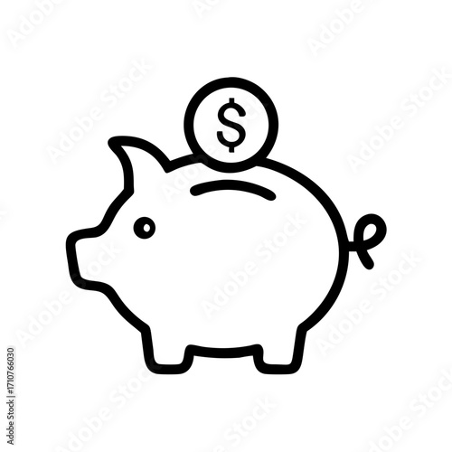 piggy bank with dollar sign