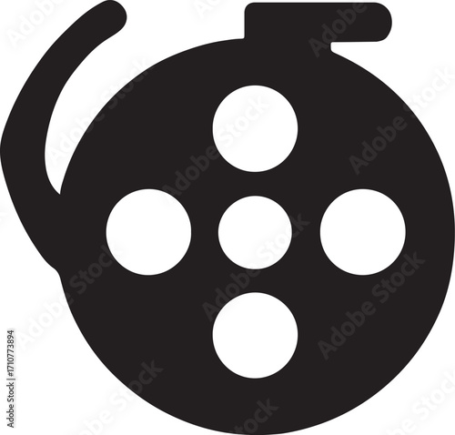 Silhouette vector of bobbin case for sewing, tailoring, craft, handmade, textile, and fashion projects.