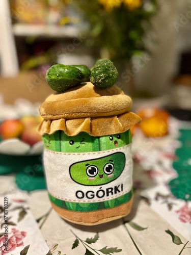 jar of pickled cucumbers