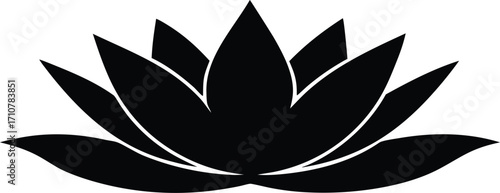 tranquil pond with blooming lotus vector design
