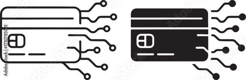 Digital Credit Card Payment Finance Technology Transaction Icon