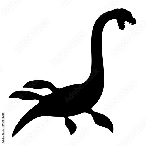 Evil Plesiosaur Dinosaur Predator Dangerous Swimming Water Dino