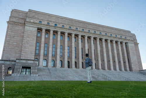 Wallpaper Mural innish Parliament House (Eduskuntatalo) is located in Helsinki, Finland, and serves as the seat of the Parliament of Finland. Completed in 1931, this neoclassical building is known for its grand façad Torontodigital.ca