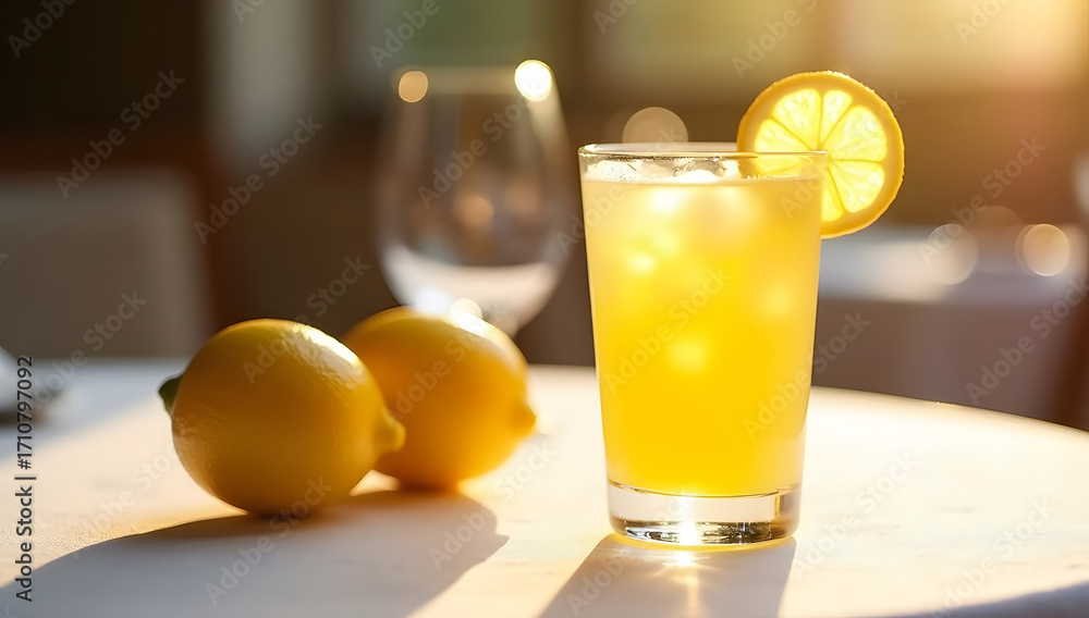 Fototapeta premium Refreshing Lemon Mint Drink