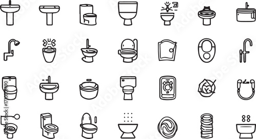 Vector EPS bundle featuring multiple wash basin designs such as pedestal, wall-mounted, round, square, and luxury sinks. Ideal for bathroom renovation, sanitary ware catalogs, and plumbing fixture des