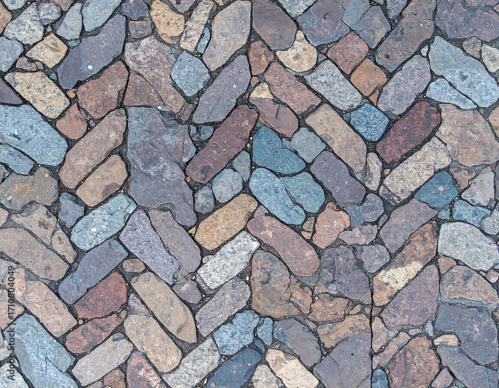 Obraz premium Cobblestone pavement texture