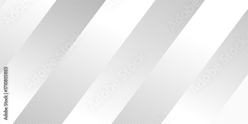 Abstract Diagonal Striped Background in Gray and White, This image features a sophisticated abstract background of diagonal, parallel stripes in varying shades of gray and white.