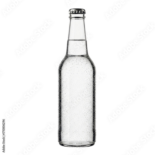 Wallpaper Mural Clear glass bottle filled with sparkling water isolated PNG with Transparent Background Torontodigital.ca