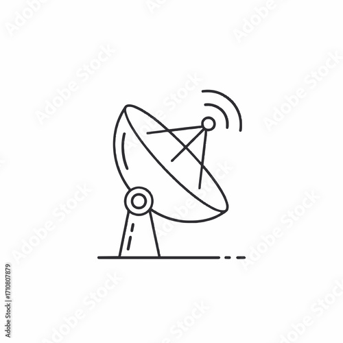 Extra Satellite Dish Icon.generative ai