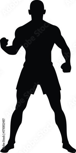 mma silhouette, fighter silhouette, boxing punch icon, martial arts vector, combat sports icon, boxing stance, kickboxing silhouette, mixed martial arts vector, sports silhouette, fighter punching, bo