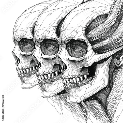 skull of the human skull