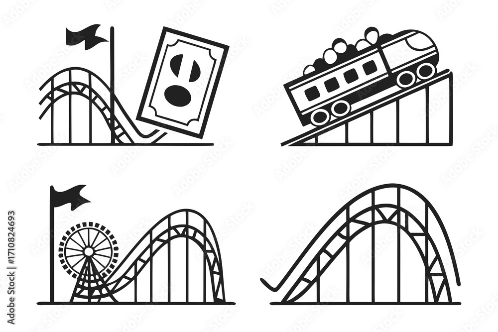 Naklejka premium bridge vector illustration