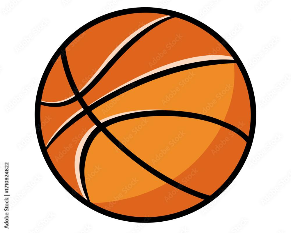 Fototapeta premium Basketball icon,Basketball ball vector on white background