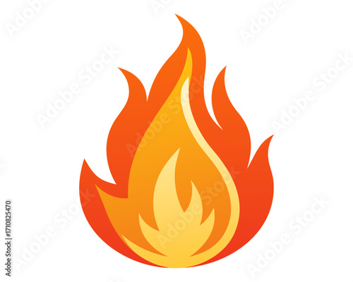 Fireball icon,Fire flame icon vector on white background