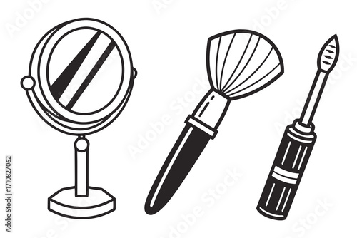 set of kitchen utensils