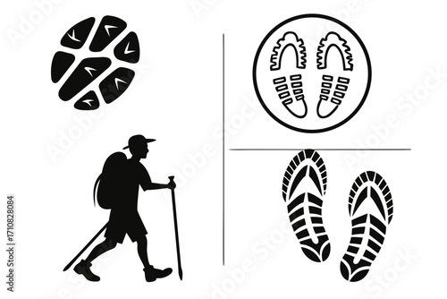 vector illustration of a silhouette of a man