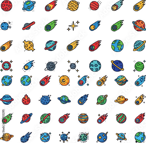 Cosmic Pixel Icons
