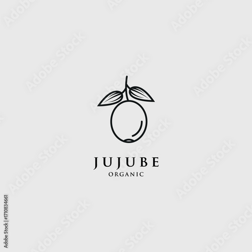 Fresh Jujube Logo Design Template