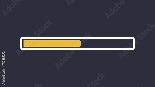 Red to Green Progress Bar Loading Animation Transparent Background