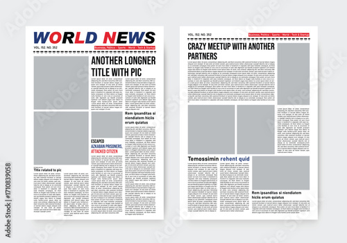 newspaper template