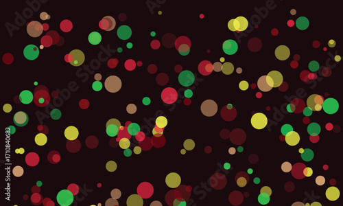 Abstract minimalist background with colorful circles and shapes overlapping each other
