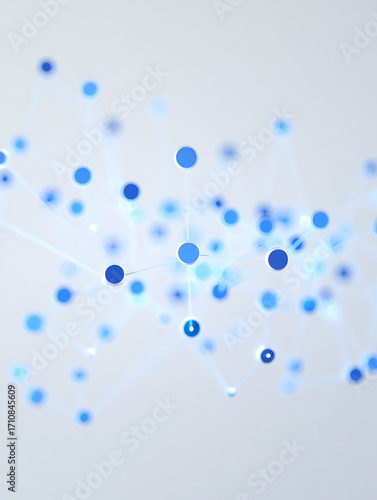 Futuristic Network Connections Technology Abstract Background