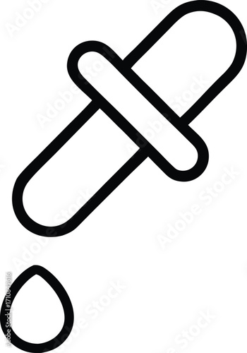 vector illustration of a dropper