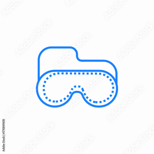 diving mask underwater icon sign vector