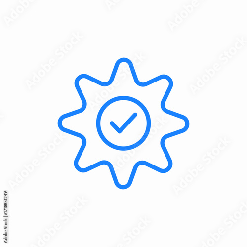 gear check settings icon sign vector