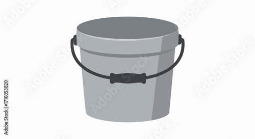 Simple Grey Bucket: Clean, Functional Design