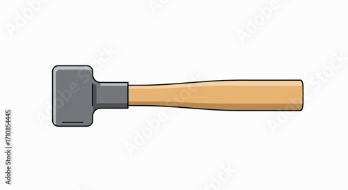 Precision Square Hammer:  Wood Handle, Metal Head
