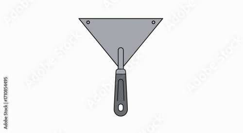 Versatile Triangular Putty Knife: Perfect for Crafts & Repairs