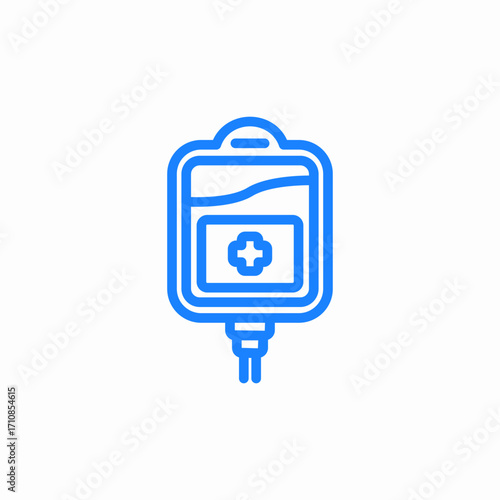 blood bank icon sign vector