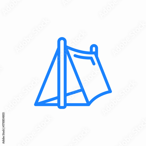 camp tent icon sign vector