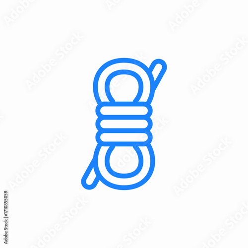 climbing rope icon sign vector