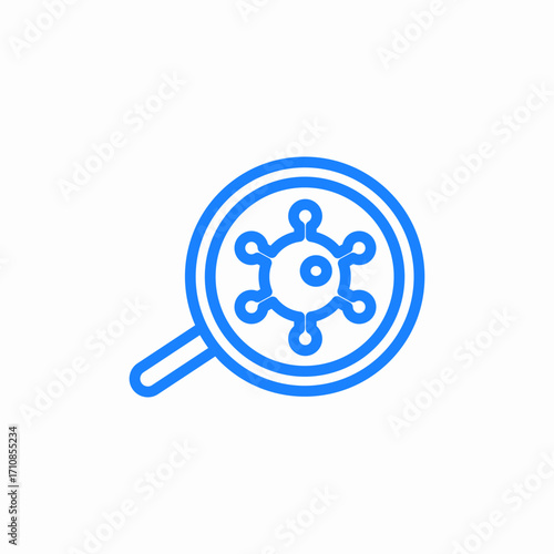 diagnonys virus icon sign vector