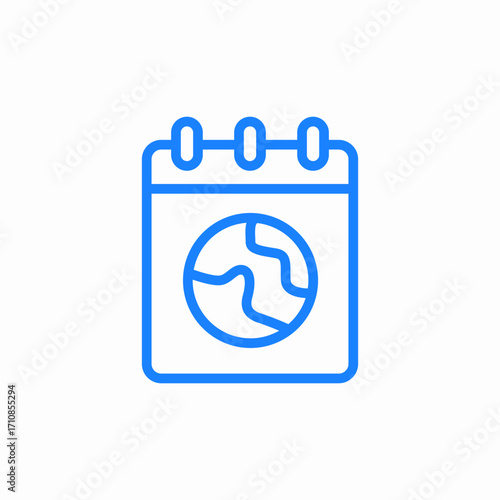 earth day icon sign vector