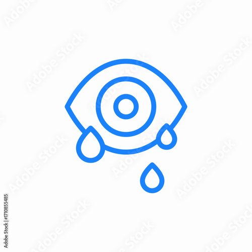 eye drops icon sign vector