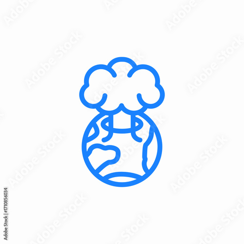 greenhouse gas icon sign vector