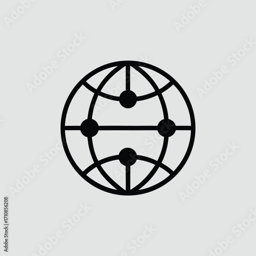 abstract blue globe